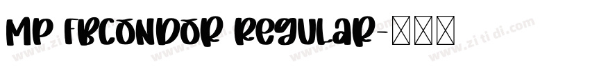 MP FBCondor Regular字体转换
